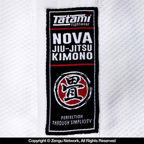 Tatami Fightwear Nova Basic White Jiu Jitsu Gi-3