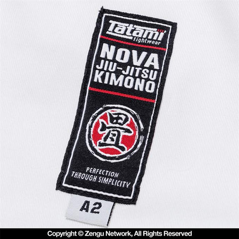 Tatami Fightwear Nova Basic White Jiu Jitsu Gi-4