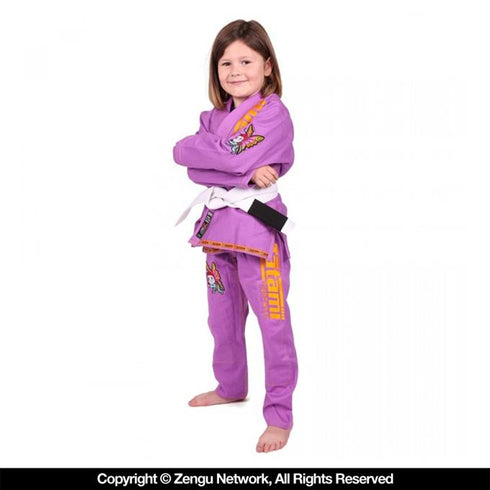 Tatami x Meerkatsu Animal  Kids Jiu Jitsu Gi - Purple-6