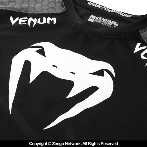 Venum "Absolute" Long-Sleeve Compression Shirt (Dark Grey) - MMA Fightland