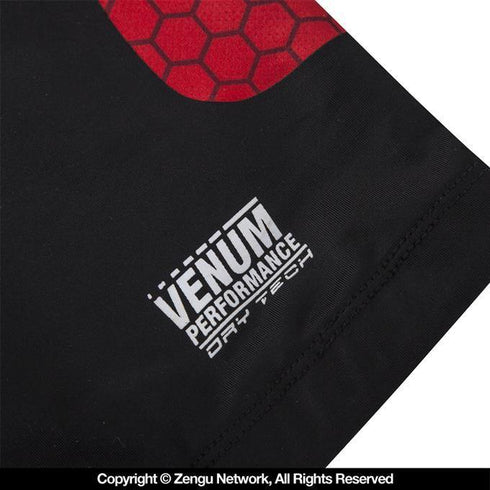 Venum "Absolute" Long-Sleeve Compression Shirt (Black/Red) - MMA Fightland