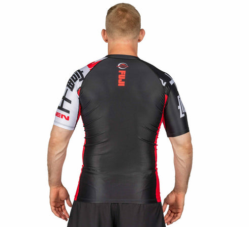 Fuji Kassen Short Sleeve Rashguard Red