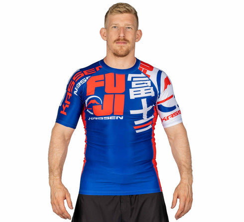 Fuji Kassen Short Sleeve Rashguard Blue