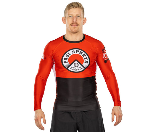 Fuji Heritage Long Sleeve Rashguard Red