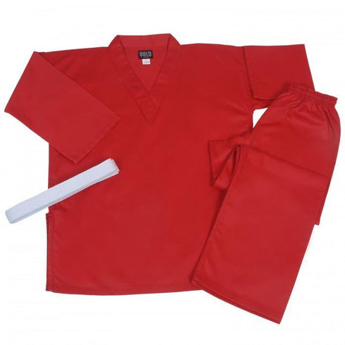 BOLD LOOK 8.5OZ SUPER MIDDLEWEIGHT V-NECK SETS-RED-1