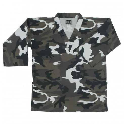 BOLD LOOK 8.5OZ SUPER MIDDLEWEIGHT V-NECK TOPS-WHITE CAMO-1
