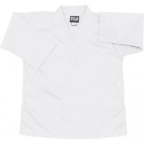BOLD LOOK 8.5OZ SUPER MIDDLEWEIGHT V-NECK TOPS-WHITE-1