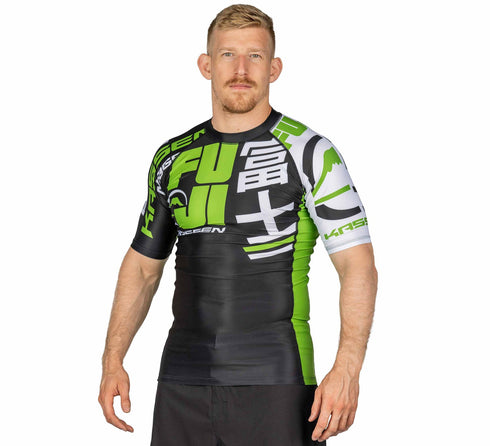 Fuji Kassen Short Sleeve Rashguard Green
