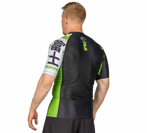 Fuji Kassen Short Sleeve Rashguard Green