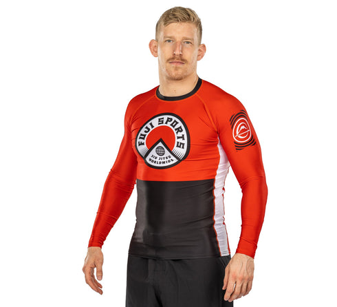 Fuji Heritage Long Sleeve Rashguard Red