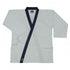 BOLD LOOK 8.5OZ SUPER MIDDLEWEIGHT TOPS WITH COLLAR TRIM-WHITE WITH DARK NAVY TRIM-1