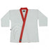 BOLD LOOK 8.5OZ SUPER MIDDLEWEIGHT TOPS WITH COLLAR TRIM-WHITE WITH RED TRIM-1