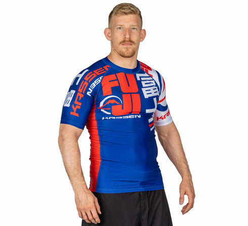 Fuji Kassen Short Sleeve Rashguard Blue