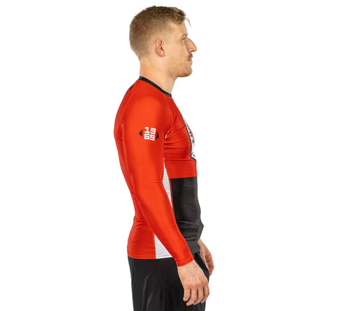 Fuji Heritage Long Sleeve Rashguard Red