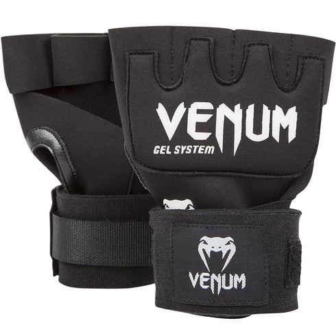 TITLE-Venum-"Kontact" Gel Glove Wraps - Black-1