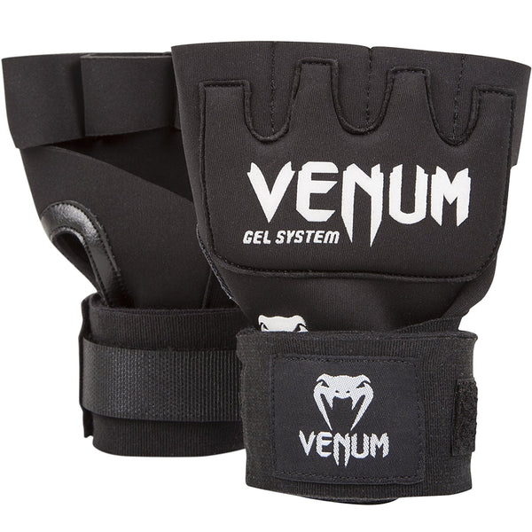 TITLE-Venum-"Kontact" Gel Glove Wraps - Black-1
