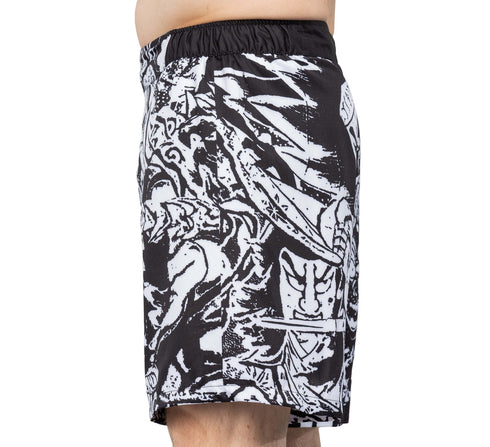 Fuji Fighting Spirit Lightweight Shorts Black/White