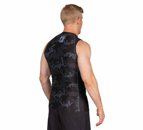 Fuji Combat Camo Sleeveless Rashguard Black