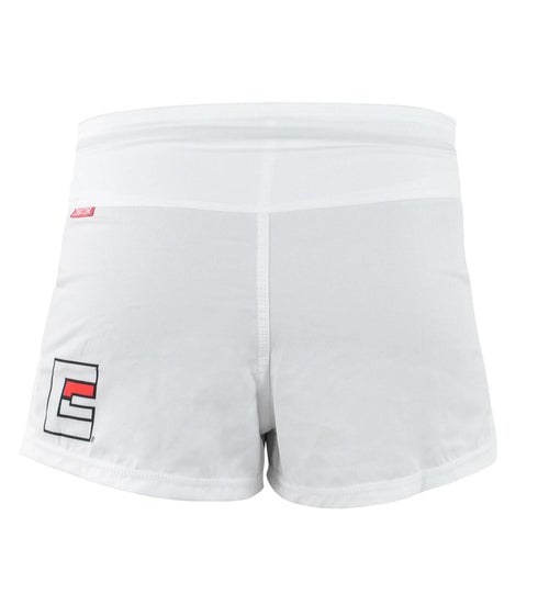 Combat Corner BOSS Fight Shorts White - Model 13 - MMA Fightland