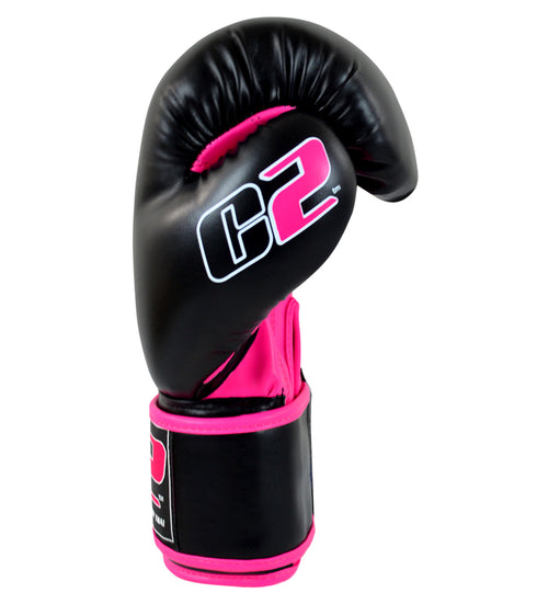 Combat Corner C2 Boxing Gloves w/ XtraFresh Blk/Pnk-4