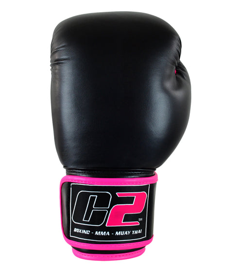 Combat Corner C2 Boxing Gloves w/ XtraFresh Blk/Pnk-5