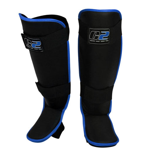 Combat Corner C2 Shin Guards Blue