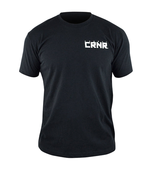 Combat Corner CRNR Reverse T-Shirt Black-1