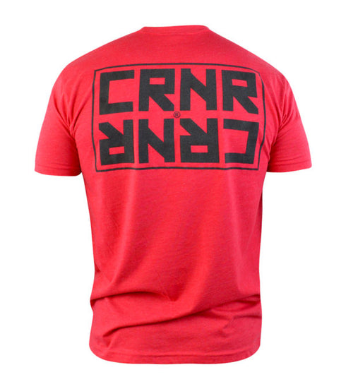 Combat Corner CRNR Reverse T-Shirt Red-2