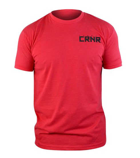 Combat Corner CRNR Reverse T-Shirt Red-1