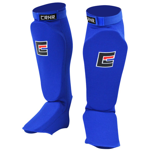 Combat Corner Slip on Elastic Shin Pads