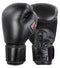 Combat Corner Elite Boxing Gloves Leather | Black - MMA Fightland