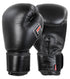 Combat Corner Elite Boxing Gloves Leather | Black - MMA Fightland
