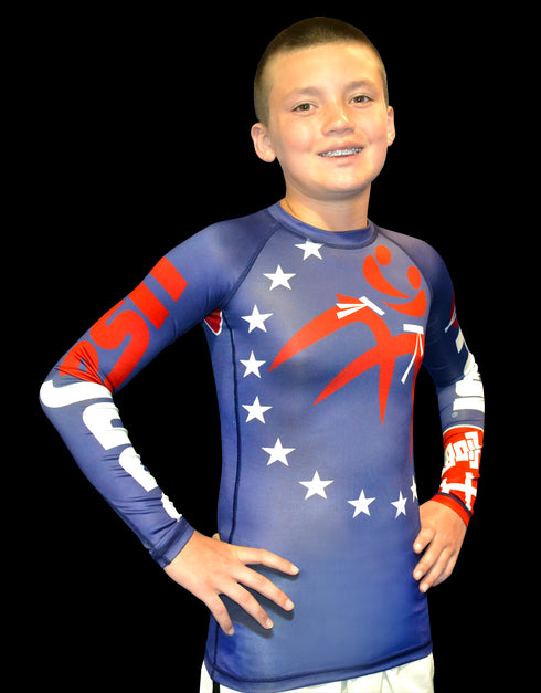 FUJI SPORTS KIDS USA JUDO RASHGUARD-1