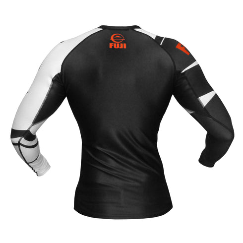 FUJI SPORTS FREESTYLE IBJJF RANKED RASHGUARD LONG SLEEVE-Black-3