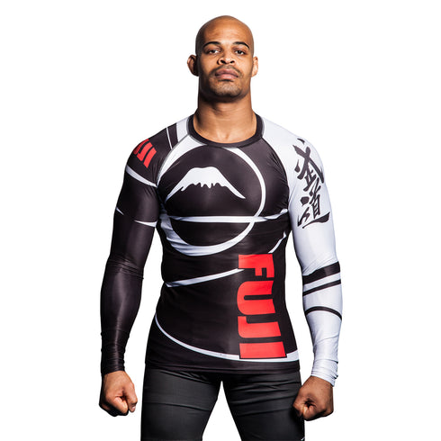 FUJI SPORTS FREESTYLE IBJJF RANKED RASHGUARD LONG SLEEVE-Black-4