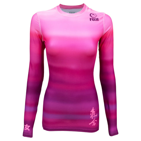 FUJI SPORTS HAIKU WOMEN'S RASH GUARD-Pink-4