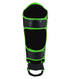 Combat Corner HMIT Shin Guards-BLACK/GREEN-4