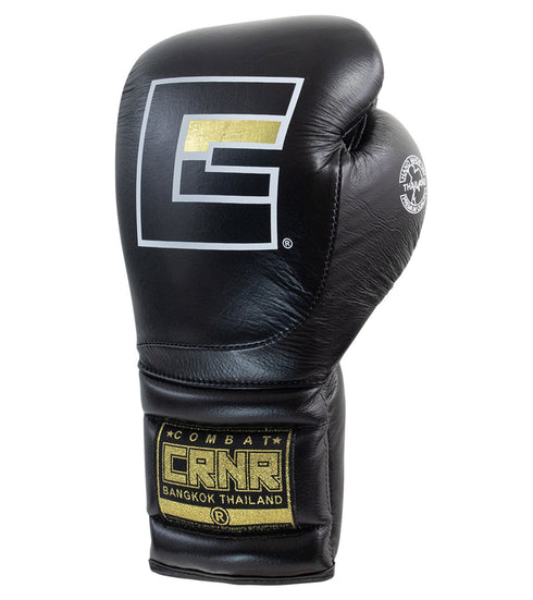 Combat Corner HMIT Lace Up Sparring Gloves | Black
