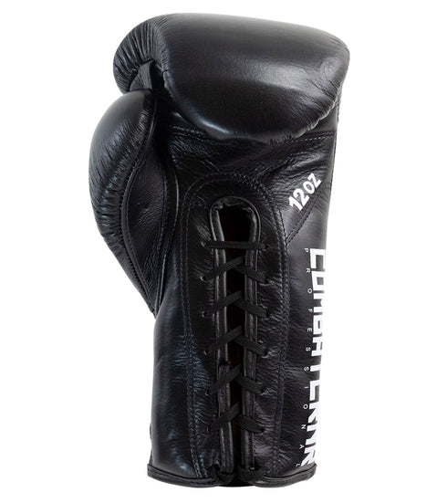 Combat Corner HMIT Lace Up Sparring Gloves | Black