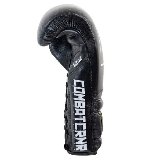 Combat Corner HMIT Lace Up Sparring Gloves | Black