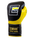 Combat Corner HMIT Lace Up Sparring Gloves Black/Yellow