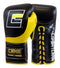 Combat Corner HMIT Lace Up Sparring Gloves Black/Yellow
