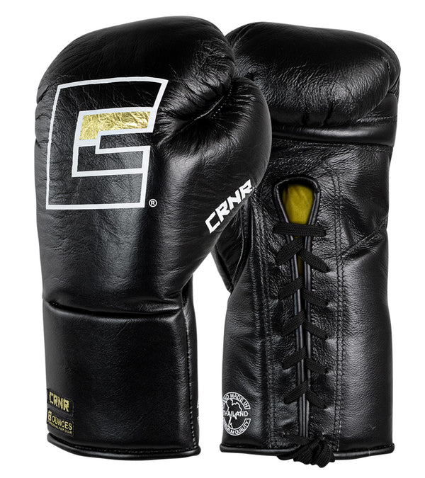 Combat Corner "Punchers" Professional Fight Gloves | Black