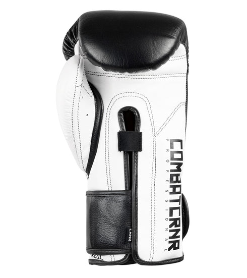Combat Corner HMIT Velcro Sparring Gloves | Black/White