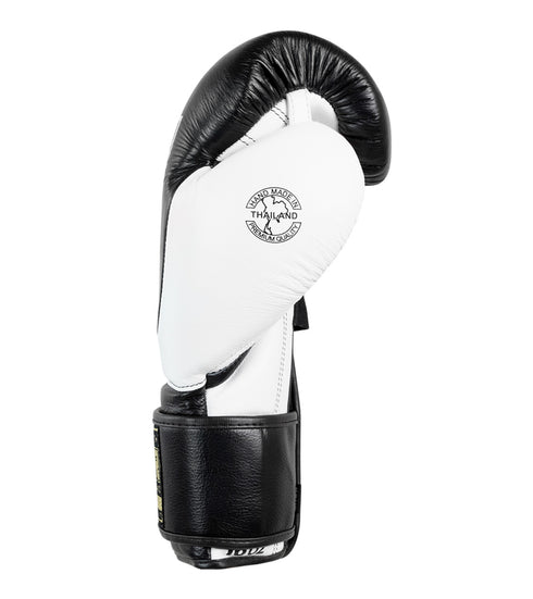 Combat Corner HMIT Velcro Sparring Gloves | Black/White