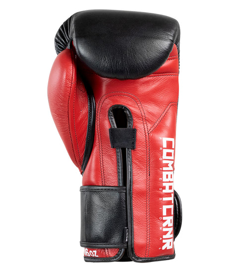 Combat Corner HMIT Velcro Sparring Gloves Black/Red
