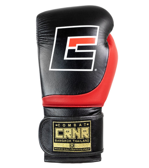 Combat Corner HMIT Velcro Sparring Gloves Black/Red