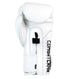 Combat Corner HMIT Velcro Sparring Gloves | White