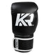 Combat Corner KRBON Boxing Gloves w/ FREE Wraps Black-White - MMA Fightland