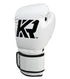 Combat Corner KRBON Boxing Gloves w/ FREE Wraps White-Black - MMA Fightland